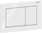 Geberit Abdeckplatte Omega 20 Square 115080KJ1 weiss - verchromt - weiss, f&uuml;r 2