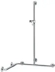 Keuco Duschhandlauf Plan Care 34915171911 mit Brausestange,1100/900/1100mm,Alu