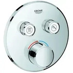 Grohe Smartcontrol Brausearmatur 29145000 chrom, mit 2 Absperrventilen, runde Rosette