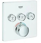 Grohe Grotherm Smartcontrol Brausethermostat 29157LS0, moon white, 3 Absperrventile