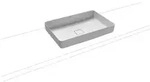 Kaldewei Miena Waschtisch-Schale 909606003001 ohne &Uuml;berlauf, 58X38 cm, wei&szlig;