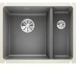 Blanco Subline 350/150-u Sp&uuml;le 523746 56,7x45,6cm, PuraPlus basalt, f&uuml;r Unterbau