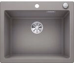 Blanco Pleon 6 Silgranit Sp&uuml;le 523688 61,5 x 51 cm, alumetallic, Ablauffernbedienung