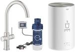 Grohe Red Duo K&uuml;chenarmatur 30083DC1 supersteel, M-Size, C-Auslauf, mit Boiler