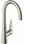 hansgrohe Talis M51 260 K&uuml;chenarmatur 72810800 Edelstahl-Optik, schwenkbarer Auslauf