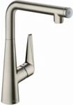 hansgrohe Talis Select S300 K&uuml;chenarmatur 72820800 Edelstahl-Optik, schwenkbarer