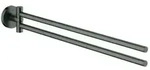 Grohe Essentials Handtuchhalter 40371AL1 2-armig, schwenkbar, 43,9cm, hard graphite