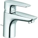 Kludi Pure&solid Waschtischarmatur 343820575 chrom, DN 15, mit Metall-Ablaufgarnitur