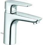 Kludi Pure&solid Waschtischarmatur 342900575 chrom, DN 15, mit Metall-Ablaufgarnitur