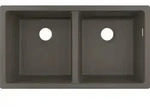 hansgrohe Unterbausp&uuml;le 43434290 820 x 450 mm, 2 Hauptbecken, steingrau
