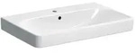 Geberit Smyle Square Waschtisch 500249011 weiss, 75x48cm, mit Hahnloch und &Uuml;berlauf