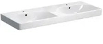 Geberit Smyle Square Doppelwaschtisch 500223011 weiss, 120x48cm, mit Hahnloch und