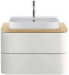 Duravit Happy D.2 Aufsatz-Waschtisch 23605000001 50 x 40 cm, geschliffen, 1...