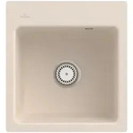 Villeroy und Boch Subway Fl&auml;chenb&uuml;ndige Sp&uuml;le 67811FFU mit Ablaufgarnitur und