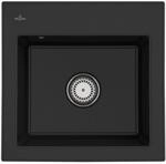 Villeroy und Boch Subway 50 S Einbausp&uuml;le 331501J0 mit Ablaufgarnitur, 525 x 510 mm,