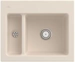 Villeroy und Boch Subway 60 XM Einbausp&uuml;le 678001FU mit Ablaufgarnitur, 620 x 510