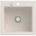 Villeroy und Boch Subway Fl&auml;chenb&uuml;ndige Sp&uuml;le 33152FKR mit Ablaufgarnitur und