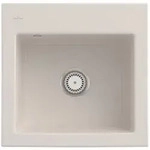 Villeroy und Boch Subway 50 S Einbausp&uuml;le 331501KR mit Ablaufgarnitur, 525 x 510 mm,