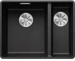 Blanco Subline 340/160-f Sp&uuml;le 523568 55,2x42,7cm, PuraDur anthrazit, links, f&uuml;r