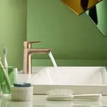 hansgrohe Talis E Waschtisch-Einhebelmischer 71710140 mit Ablaufgarnitur, brushed