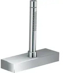hansgrohe Axor Edge Wannenrandset 46470000 chrom, mit 2jet Stabhandbrause