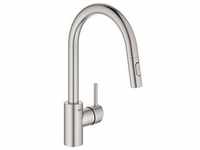 Grohe Concetto Spültisch-Einhebelmischer 31483DC2 supersteel, schwenkbarer