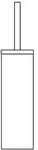 Ideal Standard B&uuml;rstengarnitur IOM A9108MY Stahl geb&uuml;rstet, bodenstehend