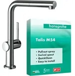 hansgrohe Talis K&uuml;chenarmatur 72808000 Ausziehauslauf, 1jet, chrom