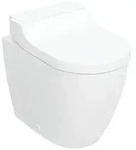 Geberit AquaClean Tuma WC-Komplettanlage 146310SI1 mit Stand-WC, tief, Glas...