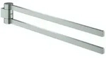 Grohe Selection Handtuchhalter 41063DC0 40 cm, 2-armig, schwenkbar, supersteel
