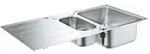 Grohe Einbausp&uuml;le 31572SD1 100x50 m, aufliegend oder fl&auml;chenb&uuml;ndig, 1,5 Becken,