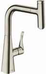 hansgrohe Metris Select M7115-H240 K&uuml;chenarmatur 73802800, Edelstahl-Optik,