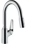 hansgrohe Focus M42 180 2jet K&uuml;chenarmatur 71801000 mit Ausziehbrause,