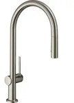 hansgrohe Talis M54-210 K&uuml;chenarmatur 72800800 Edelstahl Finish, mit Ausziehbrause