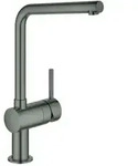 Grohe Minta Sp&uuml;ltisch-Einhebelmischer 31375AL0 hard graphite geb&uuml;rstet,