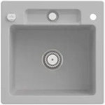 Villeroy und Boch Siluet Sp&uuml;le 334502SM mit Ablaufgarnitur und Exzenterbet&auml;tigung,