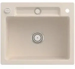 Villeroy und Boch Siluet Sp&uuml;le 334602FU mit Ablaufgarnitur und Exzenterbet&auml;tigung,