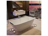 Hoesch Lasenia freistehende Badewanne 4500.013 weiß matt, Solique, 150 x 70 cm