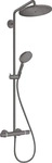 hansgrohe 26891340, hansgrohe Croma Select S Showerpipe 26891340 mit Thermostat und