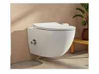 Vitra Aquacare Sento WC Set 7748B003-6206 Flush 2.0 WC mit Bidetfunktion, mit