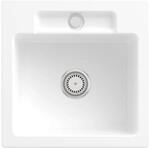 Villeroy und Boch Siluet Sp&uuml;le 334501RW mit Ablaufgarnitur und Handbet&auml;tigung,