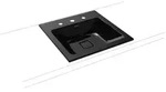 Kaldewei Cono Einbau-Waschtisch 908206033701 3075, 50x50cm, schwarz...