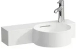 LAUFEN Val Handwaschbecken H8152844001061 55x31,5cm, Ablage links, mit &Uuml;berlauf, mit