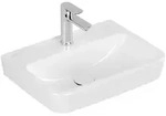Villeroy und Boch O.novo Handwaschbecken 43445001 50x37cm, eckig, mit Hahnloch, mit