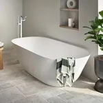 Villeroy und Boch Theano Badewanne Q175ANH7F200VRW 175 x 80 cm, freistehend, stone