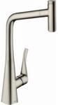 hansgrohe Metris Select M7115-H320 K&uuml;chenarmatur 73803800, Edelstahl-Optik,