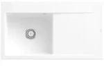 Villeroy und Boch Subway Style 50 Einbausp&uuml;le 335201R1 links, mit Ablaufgarnitur,