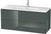 Duravit L-Cube Waschtischunterbau LC624303838 Dolomiti Grey Hochglanz,...