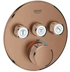 Grohe Grohtherm Smartcontrol Fertigmontageset 29121DL0 warm sunset geb&uuml;rstet, rund,