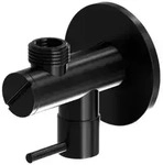 Steinberg Serie 100 Eckventil 1001640S 1/2" x 3/8", mit Schmutzfilter, Matt Black